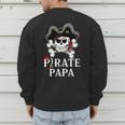 Pirate Papa Costume Jolly Roger Crossbones Pirate Dad Men's Sweatshirt Back Print Pirate Papa Costume Jolly Roger Crossbones Pirate Dad Men's Sweatshirt Back Print