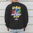 PJ Masks Group Shot Dad Of The Birthday Boy Logo Men's Sweatshirt Back Print