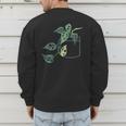 Plant Dad Plant Mom Grow Monstera Adansonii Urban Gardener Men's Sweatshirt Back Print Plant Dad Plant Mom Grow Monstera Adansonii Urban Gardener Men's Sweatshirt Back Print