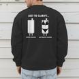 Plumber Hot Water Heater Plumbing Dad Joke Men's Sweatshirt Back Print