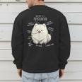 Pomeranian Anatomy Cute Pet Pom Mom Dog Dad For Men Women Girls Kids Men's Sweatshirt Back Print