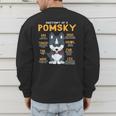 Pomsky Anatomy Dog Mom Dad Men's Sweatshirt Back Print