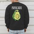 Pregnancy Announcement Shirts Men Dad Papacado Men's Sweatshirt Back Print