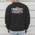 Princess Security Boys Big Brother Vintage Birthday Dad Mom Men's Sweatshirt Back Print