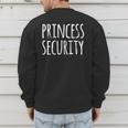Princess Security Halloween Costume Dad Men Matching Easy Small Men's Sweatshirt Back Print