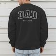 Promoted To Dad Est 2025 Daddy To Be First Time Dad Men's Sweatshirt Back Print