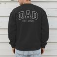 Promoted To Dad Est 2026 Lettering First Time Daddy To Be Men's Sweatshirt Back Print