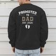 Promoted To Dad Est 2026 For Men Fathers Matching Men's Sweatshirt Back Print