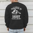 Promoted To Daddy Est 2026 Soon To Be Daddy 2026 Men's Sweatshirt Back Print