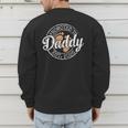 Promoted To Daddy Est 2026 Stamp First Time Dad To Be Men's Sweatshirt Back Print