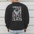 Proud Air Force Dad Shirt Military Family Fathers Day Men's Sweatshirt Back Print