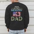 Proud Army Dad-Army Infantry Dad Camouflage Graphics Army Men's Sweatshirt Back Print