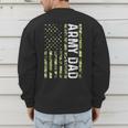 Proud Army Dad United States USA Flag For Father's Day Men's Sweatshirt Back Print