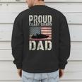 Proud Coast Guard Dad USCG American Flag T-Shirt Men's Sweatshirt Back Print Proud Coast Guard Dad USCG American Flag T-Shirt Men's Sweatshirt Back Print