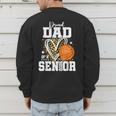 Proud Dad Of A 2026 Senior Basketball Graduation Leopard Men's Sweatshirt Back Print