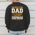 Proud Dad Of Awesome Corpsman Father's Day Men's Sweatshirt Back Print