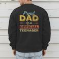 Proud Dad Of An Official Teenager 13th Birthday Son Daughter Men's Sweatshirt Back Print