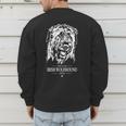 Proud Irish Wolfhound Dad Dog Dad Irish Wolfhound Dog Men's Sweatshirt Back Print