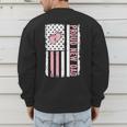 Proud New Dad New Girl Baby Fathers Day First Time Dad Men's Sweatshirt Back Print