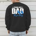 Proud New Dad It's A Boy Men's Sweatshirt Back Print