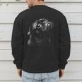 Pug For Dog Mom Dad Cute Pug Men Women Kids Men's Sweatshirt Back Print