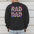 Rad Dad Trippy Hippie Tie-Dye Rainbow 70s Vibes Novelty Men's Sweatshirt Back Print