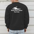 Real Men Have Curves Dad Body Men's Sweatshirt Back Print