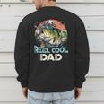 Reel Cool Dad Fishing Vintage Retro Father's Day Men's Sweatshirt Back Print