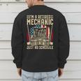 Retired Car Mechanic Tool Retirement Dad Grandpa Men Men's Sweatshirt Back Print