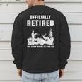 Retirement 2025 Retire Deer Hunting Retired For Dad Men's Sweatshirt Back Print Retirement 2025 Retire Deer Hunting Retired For Dad Men's Sweatshirt Back Print