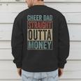 Retro Cheer Dad Straight Outta Money Men's Sweatshirt Back Print