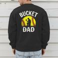 Retro Daddy Bucket Dad Softball Girl Men's Sweatshirt Back Print
