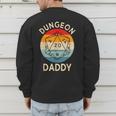 Retro Dungeon Daddy Fathers Day Men's Sweatshirt Back Print