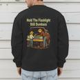Retro Hold The Flashlight Still Dumbass Car Fixing Dad Son Men's Sweatshirt Back Print