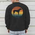 Rhodesian Ridgeback Vintage Retro Dog Mom Dad Men's Sweatshirt Back Print