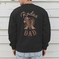 Rodeo Dad Western Cowboy Birthday Boy Family Matching Party Men's Sweatshirt Back Print