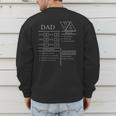 Roleplaying Dice Gamer Dragon Dad Stat Skills Wielding Men's Sweatshirt Back Print