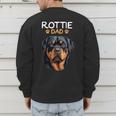 Rottie Dad Rottweiler Dog Men's Sweatshirt Back Print