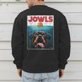 Rottie Rottweiler Jowls Burger Giant Tank Dog Mom Dad Men's Sweatshirt Back Print