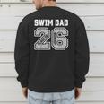 Senior Swim Dad 2026 Swimmer Swim Dad Senior Class Of 26 Men's Sweatshirt Back Print