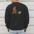 Shih Tzu Bigfoot Dog Walking Mom Dad Kids Men's Sweatshirt Back Print Shih Tzu Bigfoot Dog Walking Mom Dad Kids Men's Sweatshirt Back Print