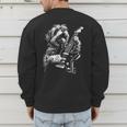Shih Tzu Dog Playing Electric Guitar Rock Dog Dad Men Women Kids Men's Sweatshirt Back Print