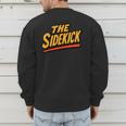 Sidekick Easy Halloween Matching Superhero Costume Dad Mom Men's Sweatshirt Back Print