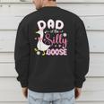 Silly Dad Goose Dad 1st Birthday Family Matching Party Men's Sweatshirt Back Print