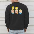 The Simpsons Father's Day Bart Lisa Maggie Dad Birthday Men's Sweatshirt Back Print