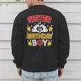 Sister Of The Birthday Boy Family Matching Dad Mom Men's Sweatshirt Back Print