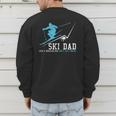 Ski Dad Winter Sports Skiing Father Men's Sweatshirt Back Print