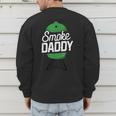 Smoke Daddy Green Egg Pitmaster Dad Tshirt BBQ Grill Men's Sweatshirt Back Print