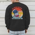 My Social Battery Is As Dead As My Dad Men's Sweatshirt Back Print