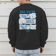 Sonic The Hedgehog Father's Day Dad Qualities Distressed Men's Sweatshirt Back Print